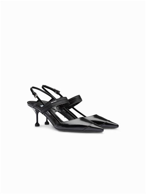 Prada Colorblock Leather Slingback Pump 